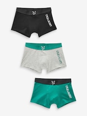 Lyle & Scott Green Boys Enrico Underwear Trunks 3 Pack - Image 1 of 4