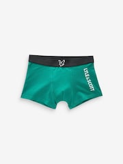 Lyle & Scott Green Boys Enrico Underwear Trunks 3 Pack - Image 3 of 4