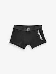 Lyle & Scott Green Boys Enrico Underwear Trunks 3 Pack - Image 4 of 4