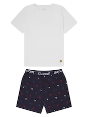 Lyle & Scott White Sleepwear Jethro Boys Shorts Set - Image 1 of 6