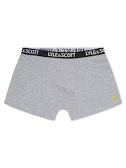Lyle & Scott Grey Boys Markus Underwear Trunks 3 Pack - Image 4 of 4