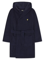 Lyle & Scott Blue Boys Bucke Bathrobe - Image 1 of 4