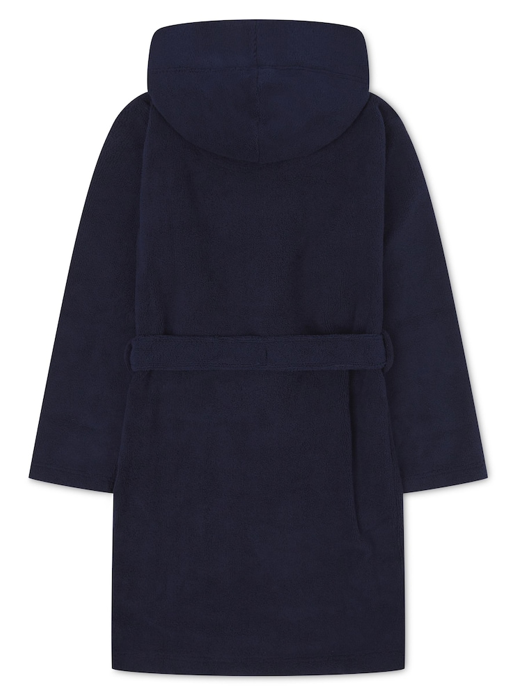 Lyle & Scott Blue Boys Bucke Bathrobe - Image 2 of 4