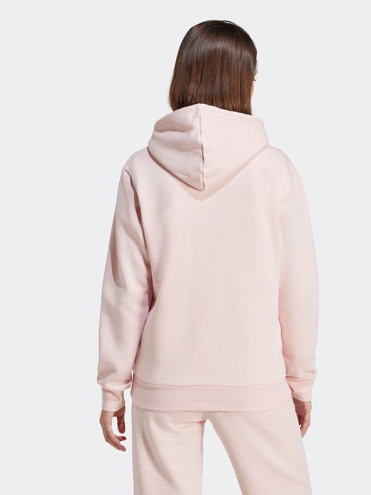adidas Pink Small Logo Hoodie - Image 2 of 6 adidas Pink Small Logo Hoodie - Image 2 of 6