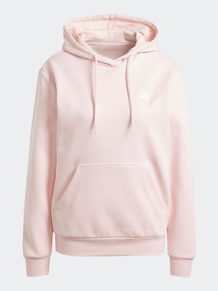 adidas Pink Small Logo Hoodie - Image 6 of 6 adidas Pink Small Logo Hoodie - Image 6 of 6
