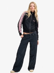 Rayas azul marino/rosa - Superdry Side Stripe Zip-Through Sweatshirt - Imagen 4 de 7