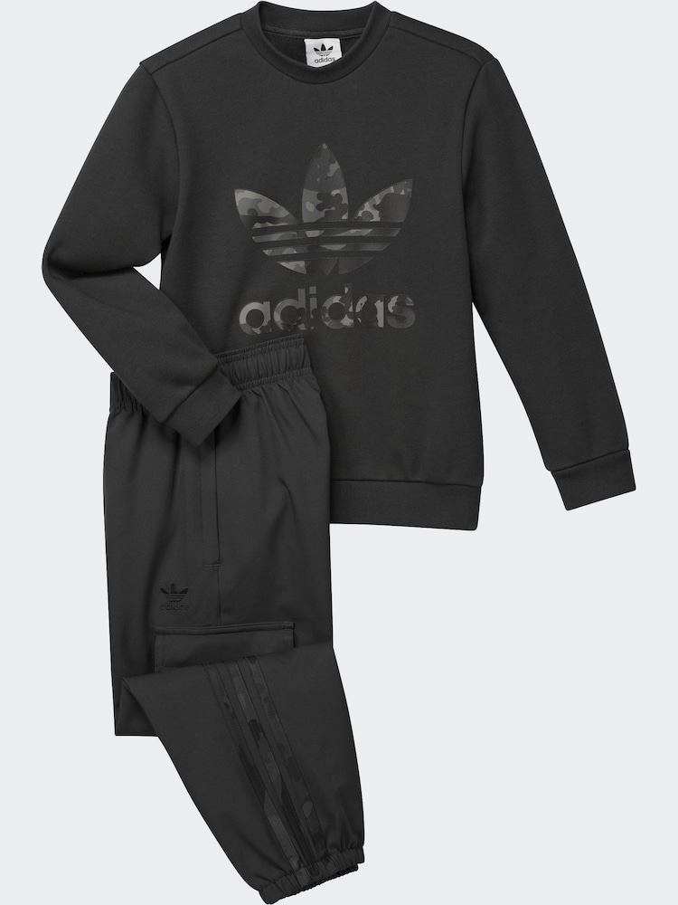 adidas Black adidas Originals Graphics Sweat Top and Joggers Set - Image 7 of 7 adidas Black adidas Originals Graphics Sweat Top and Joggers Set - Image 7 of 7