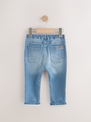 Mid Wash Denim Super Soft Pull-On Jeans With Stretch (3mths-7yrs) - Image 4 of 6