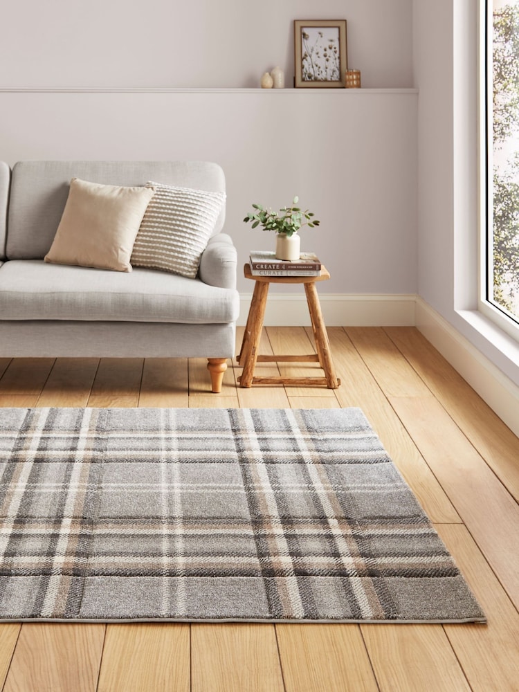 Catherine Lansfield Kelso Check Tartan Rug - Imagen 1 de 5