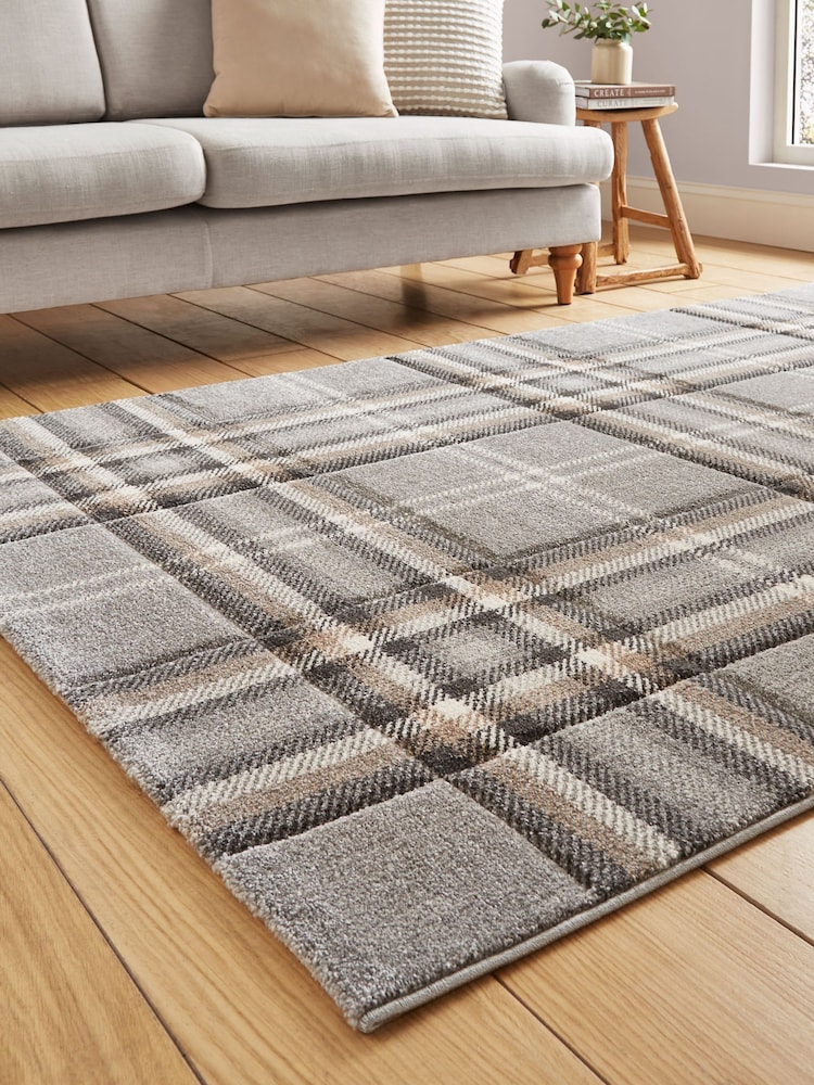 Catherine Lansfield Kelso Check Tartan Rug - Imagen 2 de 5