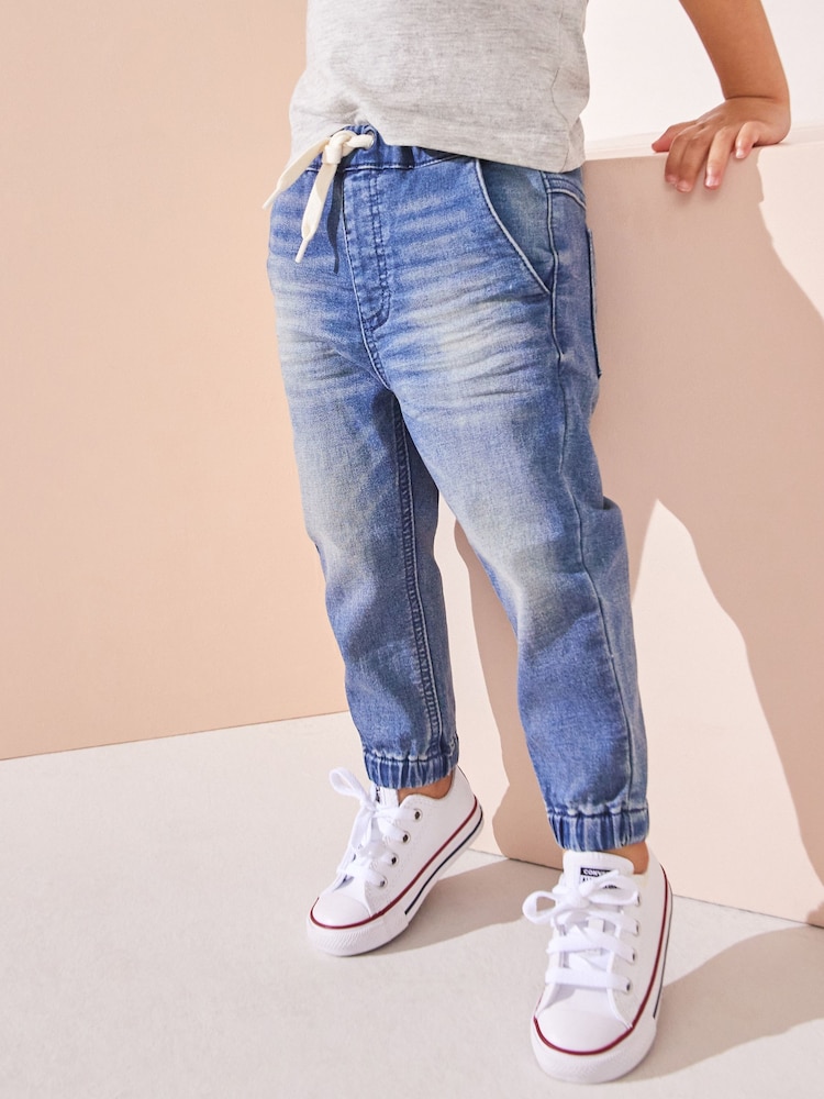 Mid Blue Joggers Jeans With Comfort Stretch (3mths-7yrs) - Image 1 of 9
