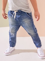 Mid Blue Joggers Jeans With Comfort Stretch (3mths-7yrs) - Image 3 of 9