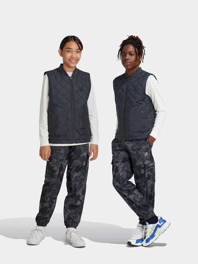 adidas Grey Cargo Joggers - Image 1 of 6
