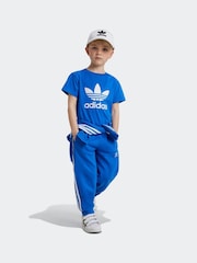 adidas originals Blue 100% Cotton Trefoil T-Shirt - Image 2 of 5