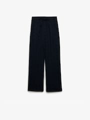 Superdry Blue Elastic Broderie Woven Trousers - Image 1 of 2