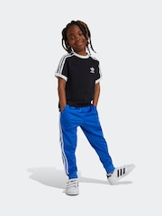 adidas Originals Black Adicolor Trefoil 100% Cotton Kids T-Shirt - Image 2 of 5