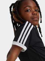 adidas Originals Black Adicolor Trefoil 100% Cotton Kids T-Shirt - Image 4 of 5