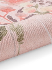 Catherine Lansfield Pink Country Floral Washable Rug - Image 6 of 6