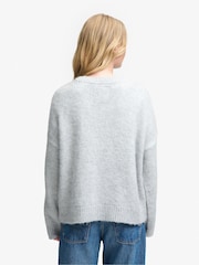 Grau - Superdry Slouchy Brushed Knitted Jumper - Bild 3 von 7