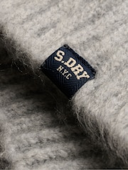 Grau - Superdry Slouchy Brushed Knitted Jumper - Bild 7 von 7