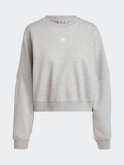adidas originals Grey Essentials Crew Sweatshirt - Image 7 of 7