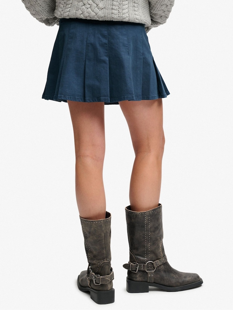 Superdry Denim Pleated Skirt - Bild 2 von 7