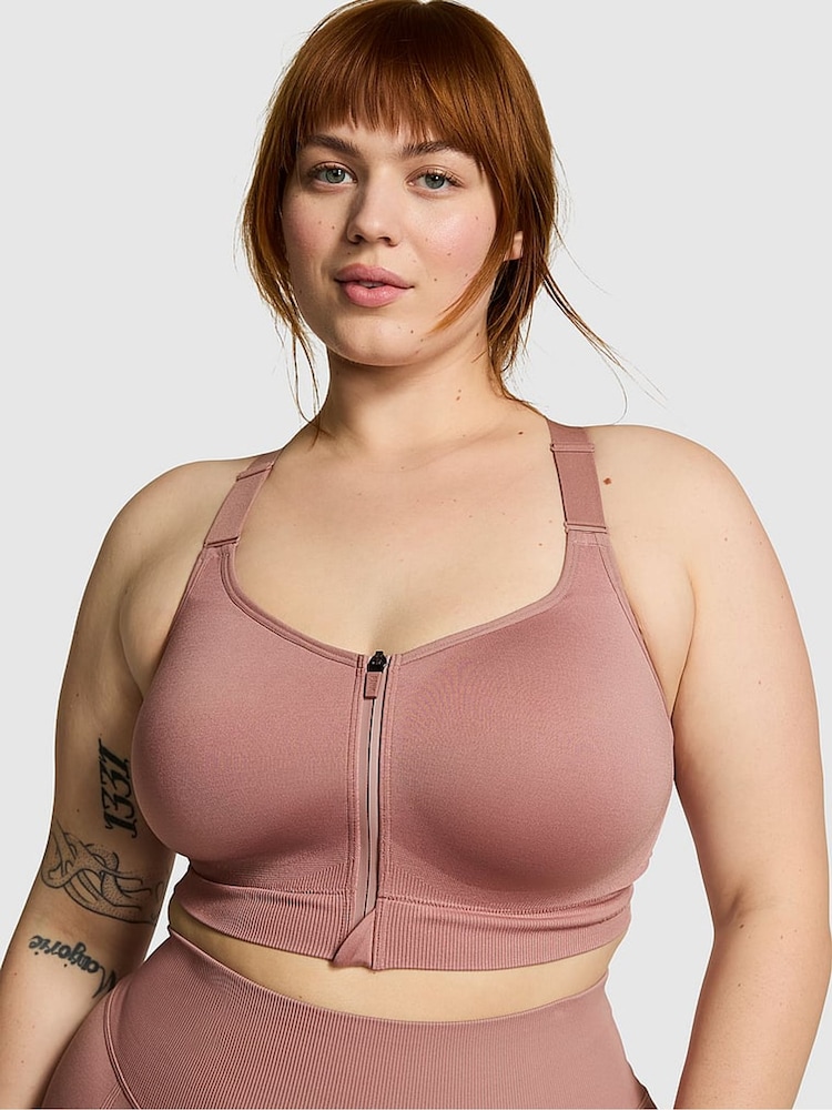 Victoria's Secret PINK Windsor Rose Pink Sports Bra - Image 1 of 4