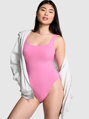 Victoria's Secret PINK Fuchsia Pink Cotton Bodysuit - Image 1 of 2