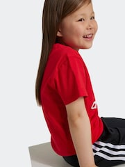 adidas Originals Red Kids 100% Cotton Adicolor Trefoil T-Shirt - Image 5 of 6