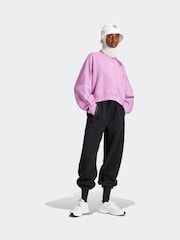 adidas originals Purple Essentials Crew Sweatshirt - Image 6 of 7
