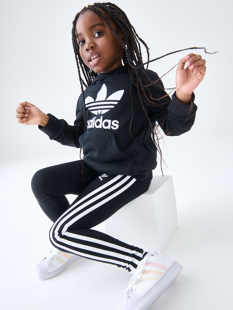 adidas Originals Black Hoodie And Leggings Set - Image 2 of 6