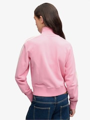 Rosa/crema - Superdry Side Stripe Zip-Through Sweatshirt - Imagen 4 de 7