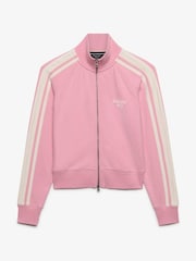 Rosa/crema - Superdry Side Stripe Zip-Through Sweatshirt - Imagen 6 de 7