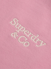 Rosa/crema - Superdry Side Stripe Zip-Through Sweatshirt - Imagen 7 de 7