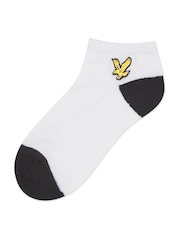 Lyle & Scott Black Contrast Heel And Toe Boys Desmond Ankle Socks 3 Pack - Image 2 of 4