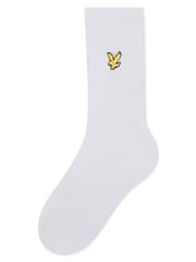 Lyle & Scott White Scout Boys Cotton Sports Socks 3 Pack - Image 2 of 2