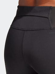 adidas Black Daily Run 3S 7/8 Leggings - Image 4 of 6