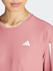 adidas Pink Own The Run Long Sleeve T-Shirt - Image 5 of 6