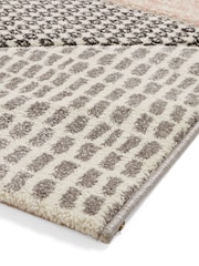 Catherine Lansfield Rose/Grey Larsson Geo Modern Rug - Image 5 of 6