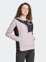 adidas Terrex Purple Multi Softshell Hiking Jacket - Image 1 of 7