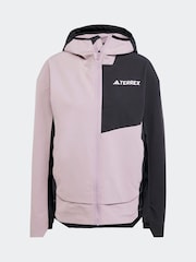 adidas Terrex Purple Multi Softshell Hiking Jacket - Image 7 of 7