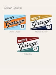 Personalised Classic Stripe Metal Garage Sign by No Ordinary Gift - Image 2 of 2