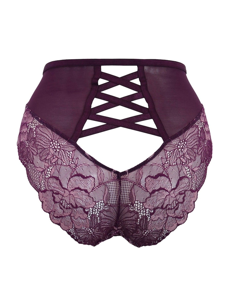 Pour Moi Purple After Hours High Waist Briefs - Image 4 of 4