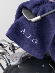 Embroidered Initials Golf Towel for Him by No Ordinary Gift - Image 2 of 4