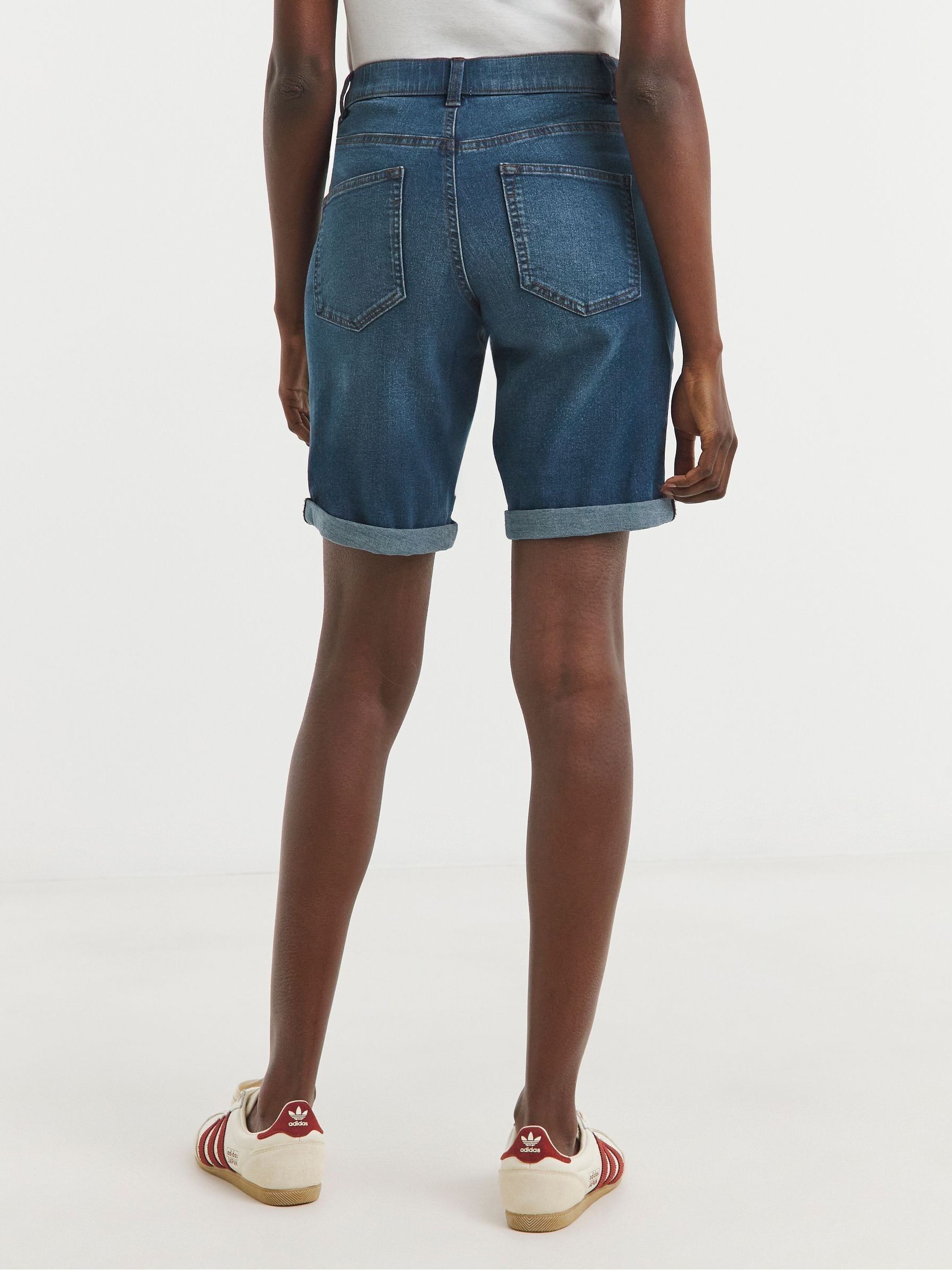 Buy JD Williams Blue Denim Knee Shorts from the Next UK online shop