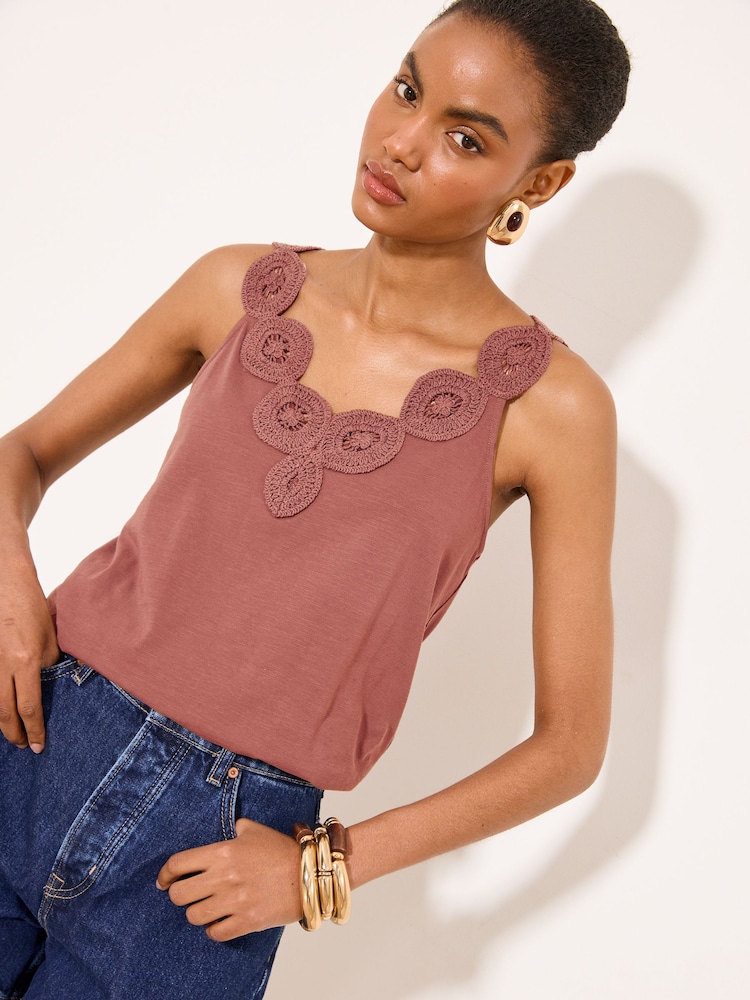 Rose - Gilet Lipsy au crochet au détail - Image 1 de 4