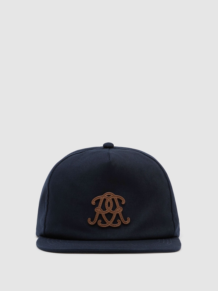 Azul marino - Reiss Maddox Monogram Cotton Trucker Cap - Imagen 1 de 4 Azul marino - Reiss Maddox Monogram Cotton Trucker Cap - Imagen 1 de 4