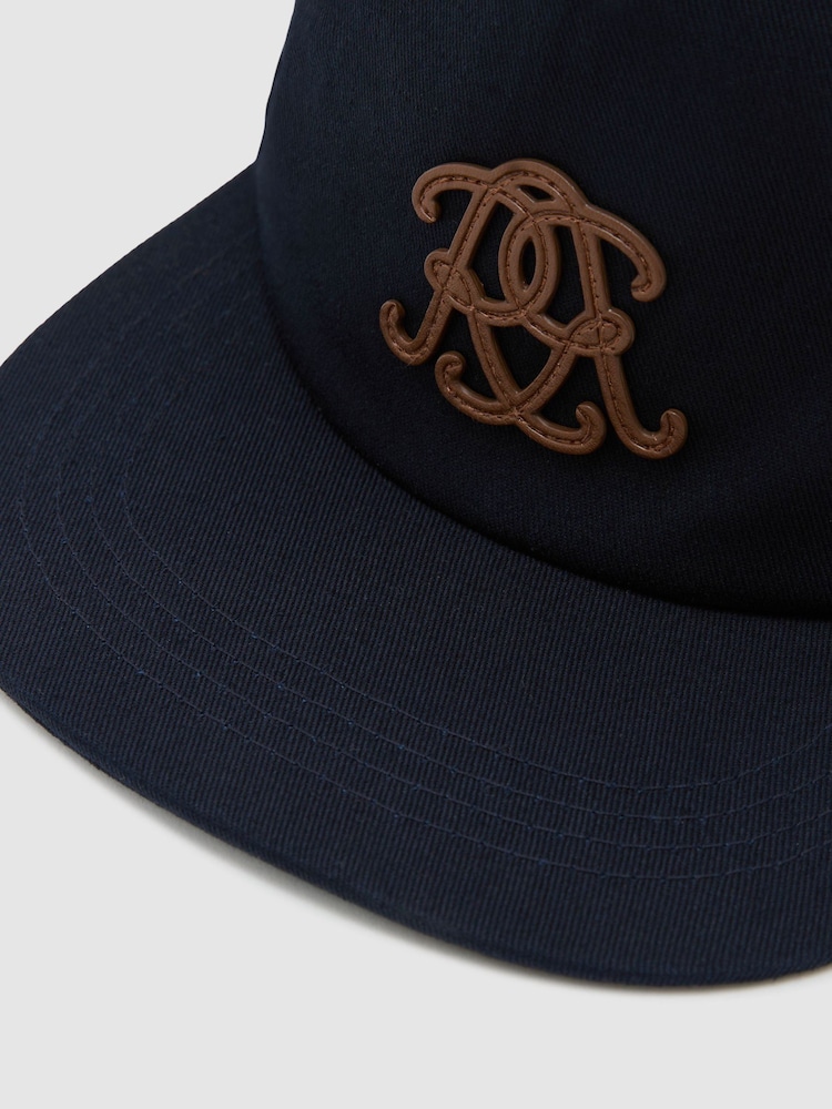 Azul marino - Reiss Maddox Monogram Cotton Trucker Cap - Imagen 4 de 4 Azul marino - Reiss Maddox Monogram Cotton Trucker Cap - Imagen 4 de 4