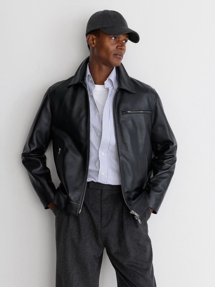 Reiss Charcoal Grey Collin Wool-Blend Flannel Baseball Cap - Image 1 of 6 Reiss Charcoal Grey Collin Wool-Blend Flannel Baseball Cap - Image 1 of 6