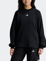 Черный - adidas Street Jam круглый вырез свитшот - Изображение 1 из 7
